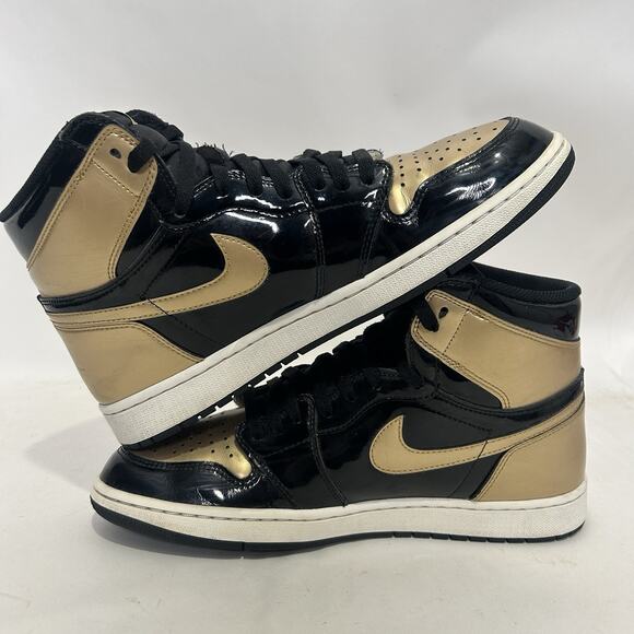 Nike Air Jordan 1 Retro High OG NRG “Patent Gold Toe" - Picture 3 of 13